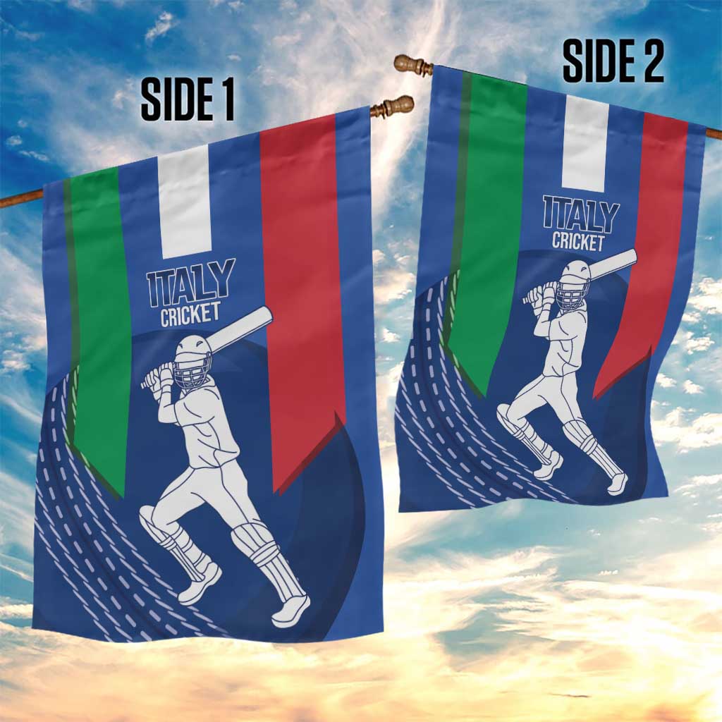 Italy Cricket Garden Flag Go Gli Azzurri - Wonder Print Shop