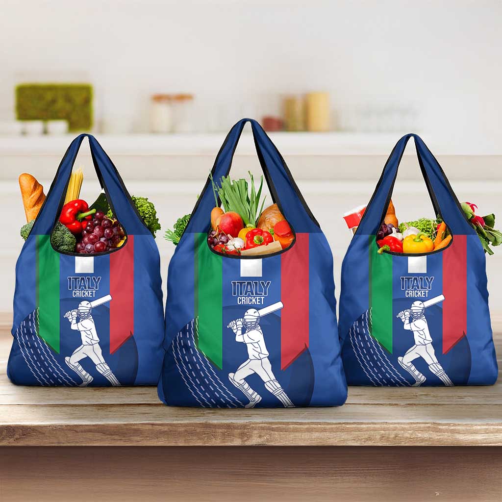 Italy Cricket Grocery Bag Go Gli Azzurri - Wonder Print Shop