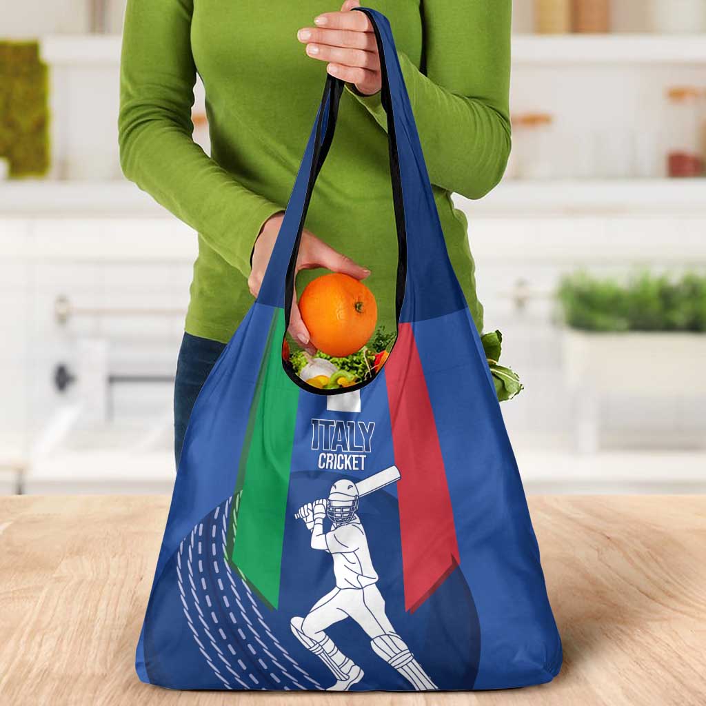 Italy Cricket Grocery Bag Go Gli Azzurri - Wonder Print Shop