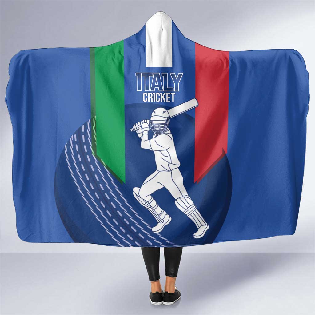 Italy Cricket Hooded Blanket Go Gli Azzurri - Wonder Print Shop