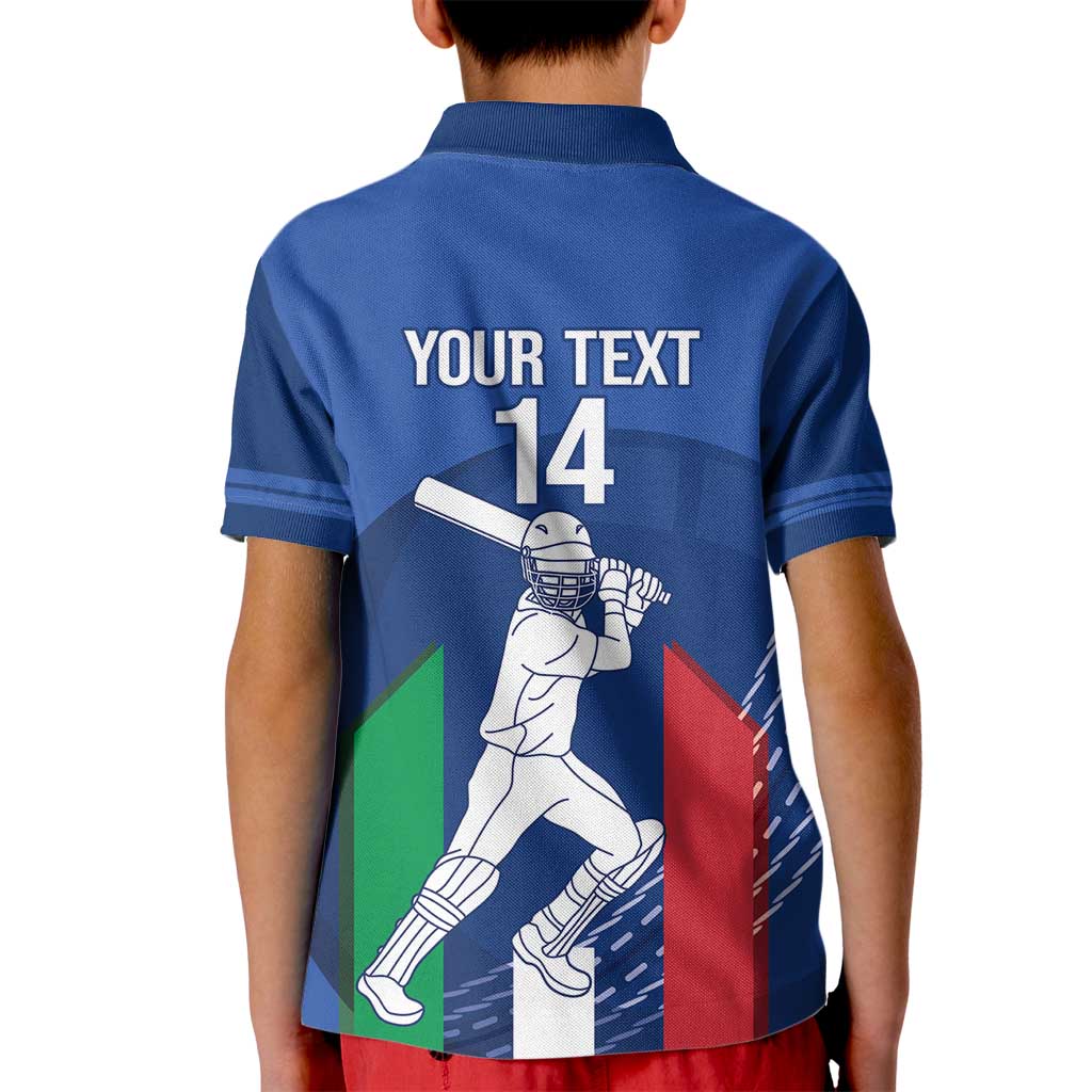 Custom Italy Cricket Kid Polo Shirt Go Gli Azzurri - Wonder Print Shop