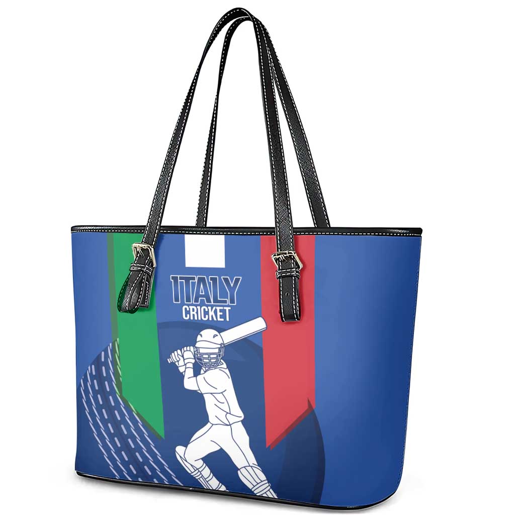 Italy Cricket Leather Tote Bag Go Gli Azzurri - Wonder Print Shop