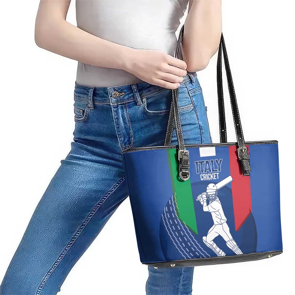 Italy Cricket Leather Tote Bag Go Gli Azzurri - Wonder Print Shop
