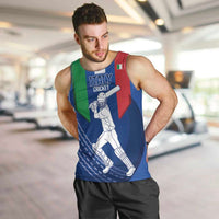 Custom Italy Cricket Men Tank Top Go Gli Azzurri - Wonder Print Shop