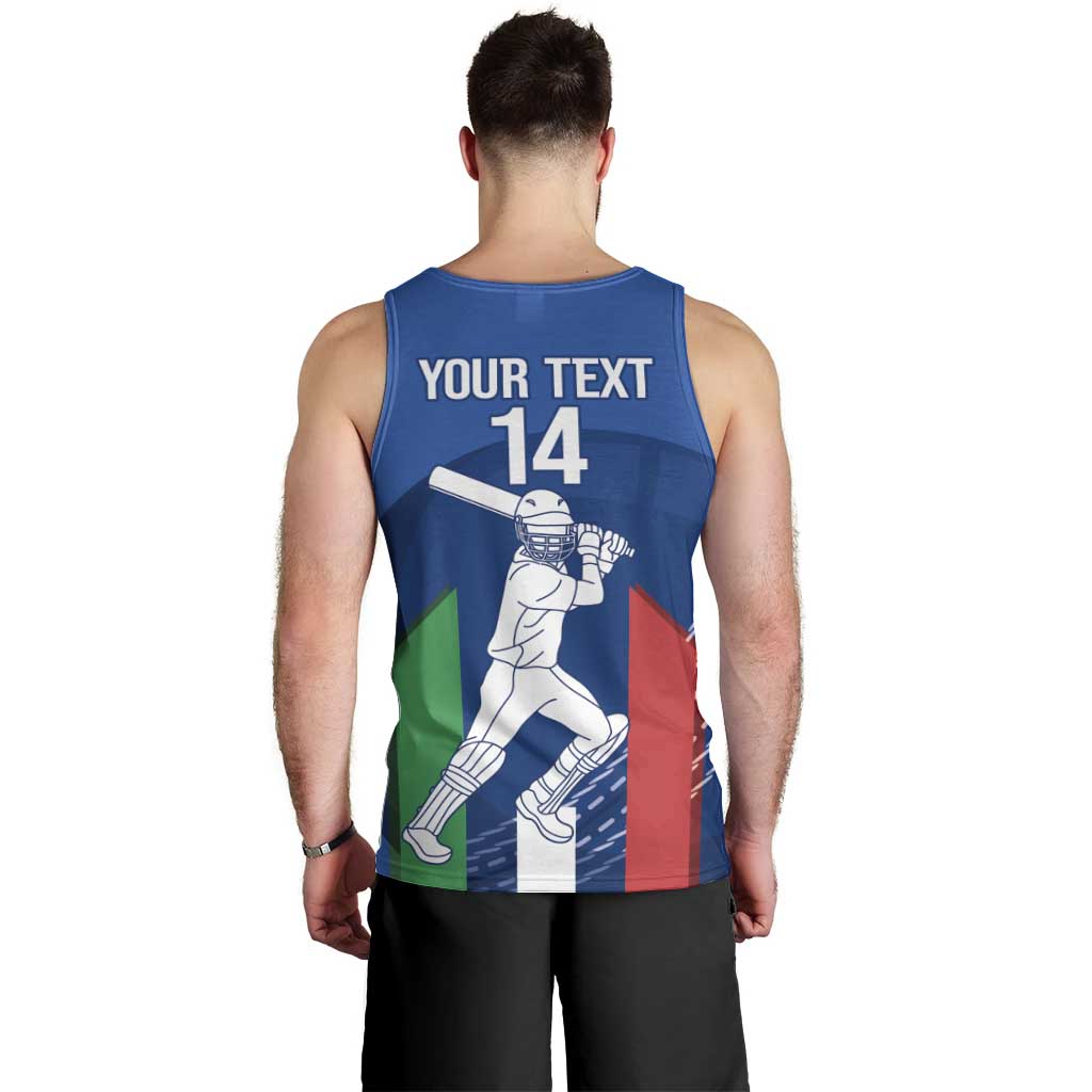 Custom Italy Cricket Men Tank Top Go Gli Azzurri - Wonder Print Shop