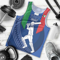Custom Italy Cricket Men Tank Top Go Gli Azzurri - Wonder Print Shop