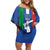 Custom Italy Cricket Off Shoulder Short Dress Go Gli Azzurri - Wonder Print Shop