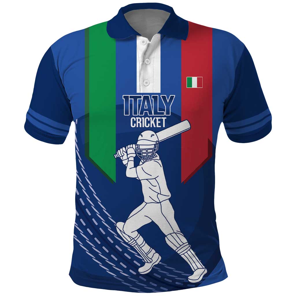 Custom Italy Cricket Polo Shirt Go Gli Azzurri - Wonder Print Shop
