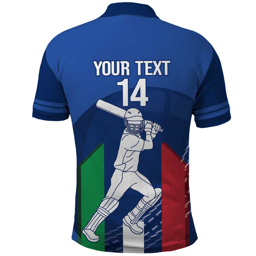 Custom Italy Cricket Polo Shirt Go Gli Azzurri - Wonder Print Shop