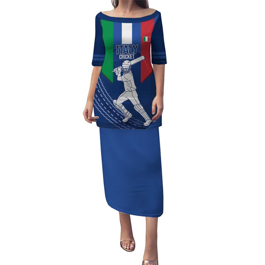 Custom Italy Cricket Puletasi Go Gli Azzurri - Wonder Print Shop