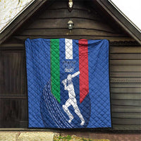 Italy Cricket Quilt Go Gli Azzurri - Wonder Print Shop