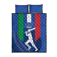 Italy Cricket Quilt Bed Set Go Gli Azzurri - Wonder Print Shop