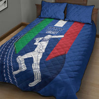 Italy Cricket Quilt Bed Set Go Gli Azzurri - Wonder Print Shop