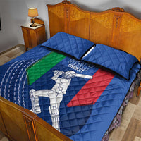 Italy Cricket Quilt Bed Set Go Gli Azzurri - Wonder Print Shop