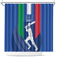 Italy Cricket Shower Curtain Go Gli Azzurri - Wonder Print Shop