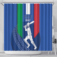 Italy Cricket Shower Curtain Go Gli Azzurri - Wonder Print Shop