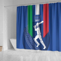 Italy Cricket Shower Curtain Go Gli Azzurri - Wonder Print Shop