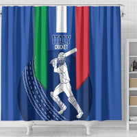 Italy Cricket Shower Curtain Go Gli Azzurri - Wonder Print Shop