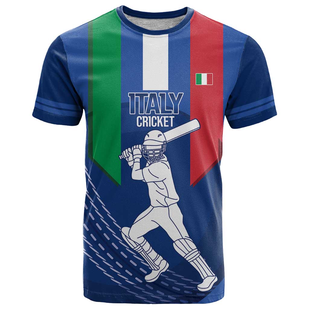 Custom Italy Cricket T Shirt Go Gli Azzurri - Wonder Print Shop