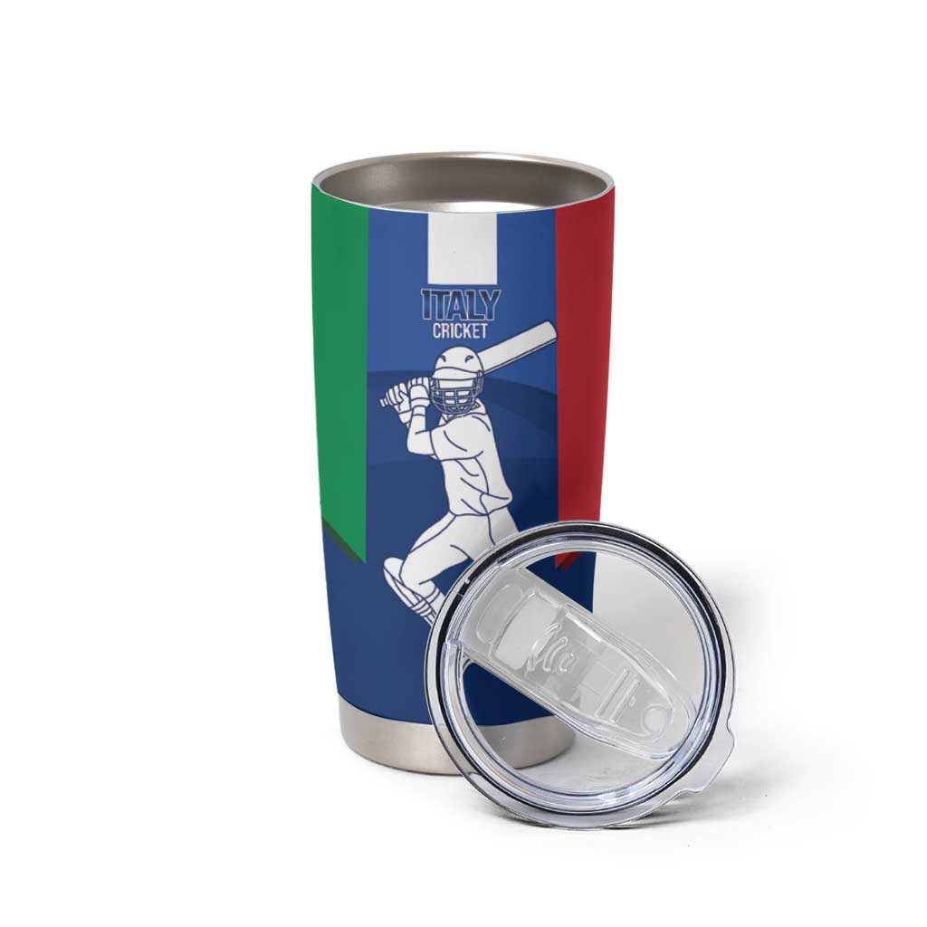Custom Italy Cricket Tumbler Cup Go Gli Azzurri - Wonder Print Shop