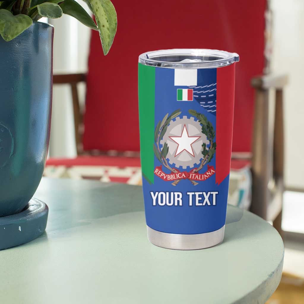 Custom Italy Cricket Tumbler Cup Go Gli Azzurri - Wonder Print Shop