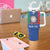 Custom Italy Cricket Tumbler With Handle Go Gli Azzurri - Wonder Print Shop