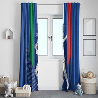 Italy Cricket Window Curtain Go Gli Azzurri - Wonder Print Shop