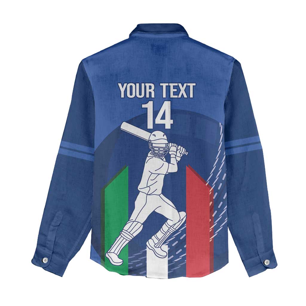 Custom Italy Cricket Women Casual Shirt Go Gli Azzurri - Wonder Print Shop