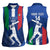 Custom Italy Cricket Women Sleeveless Polo Shirt Go Gli Azzurri - Wonder Print Shop