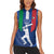 Custom Italy Cricket Women Sleeveless Polo Shirt Go Gli Azzurri - Wonder Print Shop