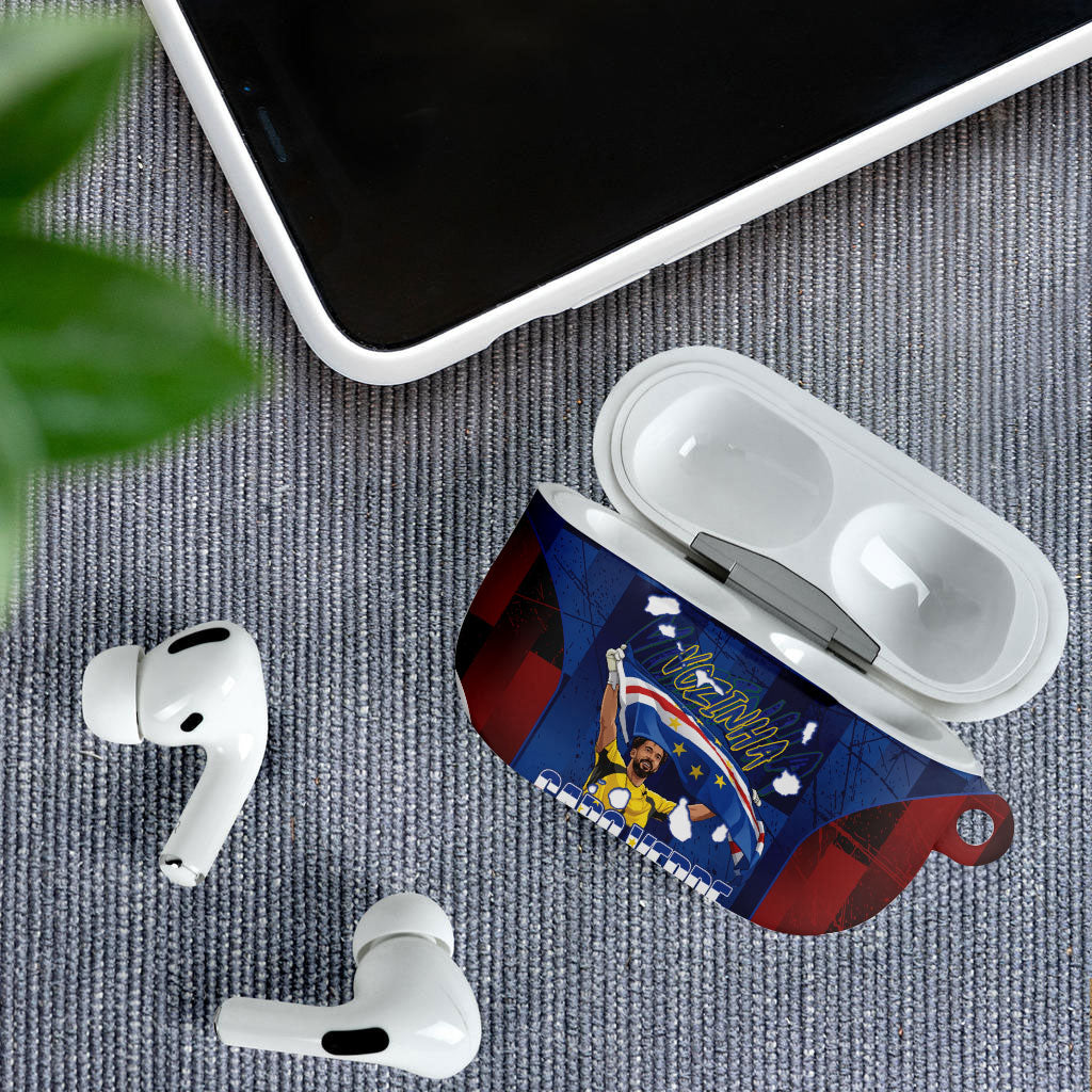 Vozinha Cabo Verde Football AirPods Case Tubaroes Azuis Man Of The Match
