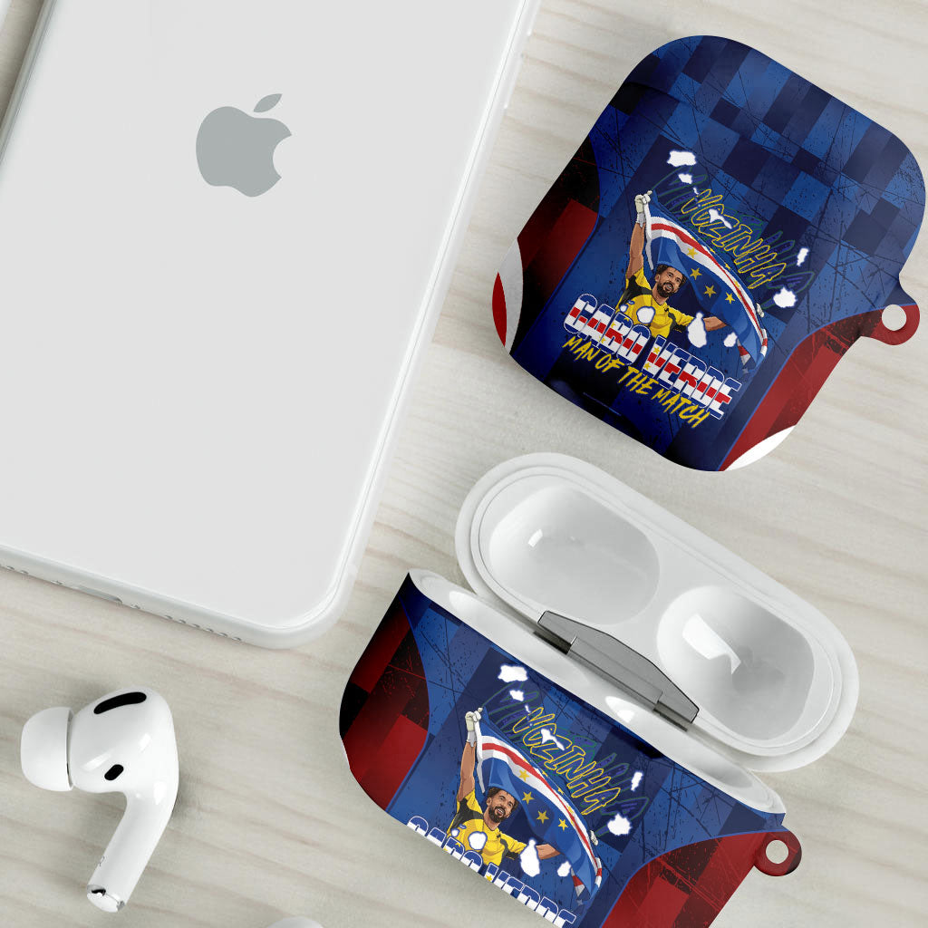 Vozinha Cabo Verde Football AirPods Case Tubaroes Azuis Man Of The Match