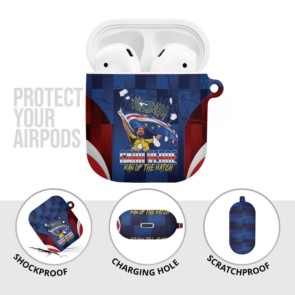 Vozinha Cabo Verde Football AirPods Case Tubaroes Azuis Man Of The Match