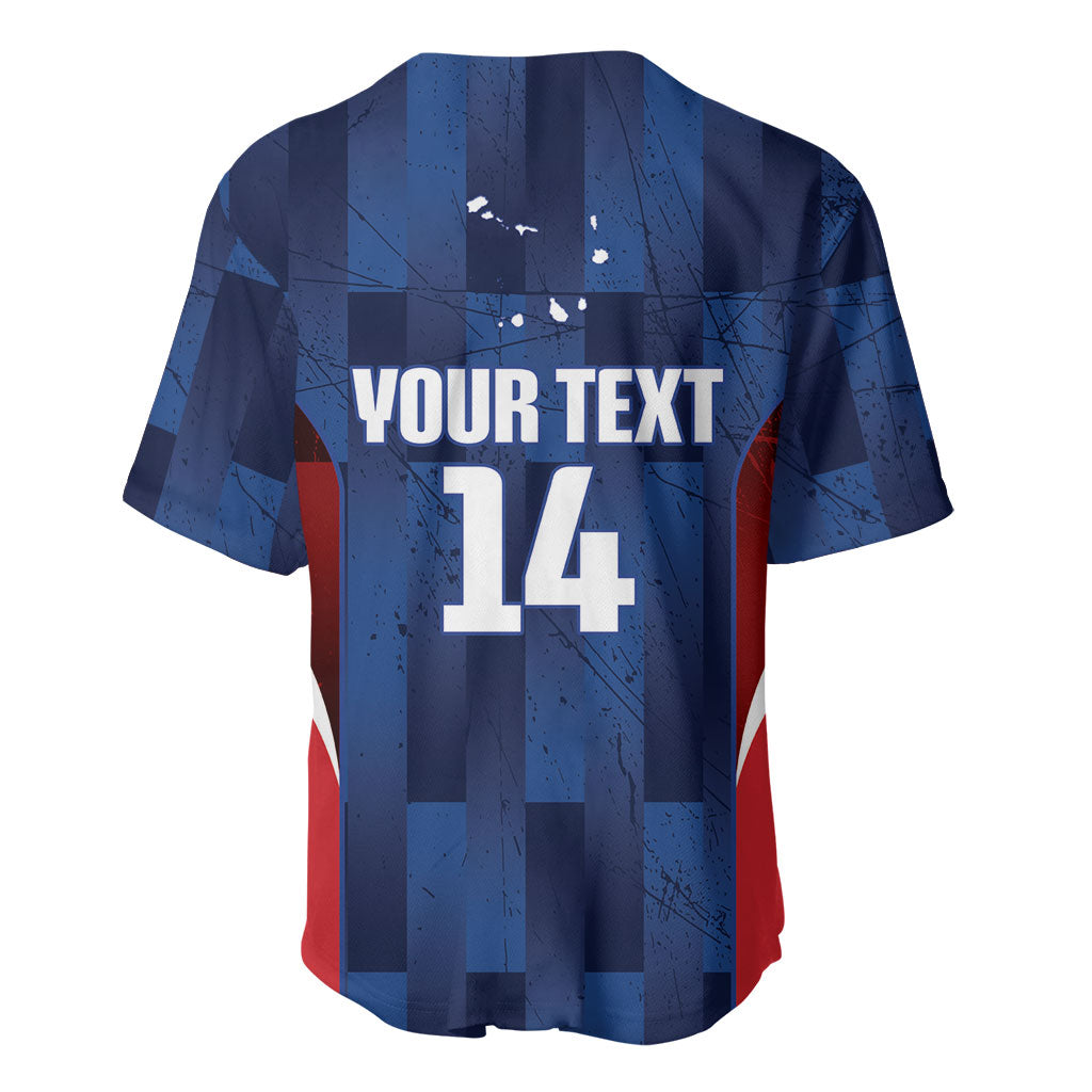 Custom Vozinha Cabo Verde Football Baseball Jersey Tubaroes Azuis Man Of The Match