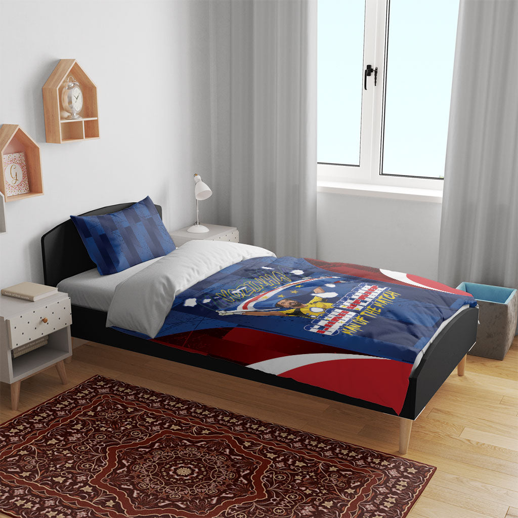 Vozinha Cabo Verde Football Bedding Set Tubaroes Azuis Man Of The Match