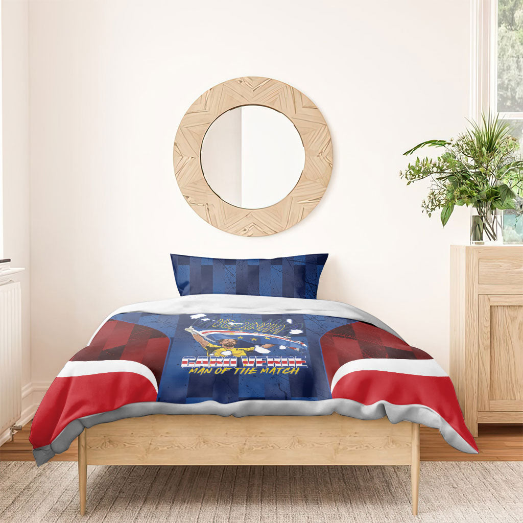 Vozinha Cabo Verde Football Bedding Set Tubaroes Azuis Man Of The Match