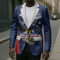 Custom Vozinha Cabo Verde Football Blazer Tubaroes Azuis Man Of The Match