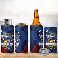 Vozinha Cabo Verde Football 4 in 1 Can Cooler Tumbler Tubaroes Azuis Man Of The Match