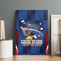 Vozinha Cabo Verde Football Canvas Wall Art Tubaroes Azuis Man Of The Match