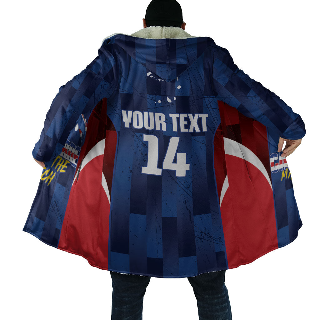 Custom Vozinha Cabo Verde Football Cloak Tubaroes Azuis Man Of The Match