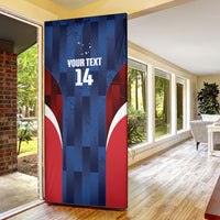 Custom Vozinha Cabo Verde Football Door Cover Tubaroes Azuis Man Of The Match