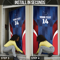 Custom Vozinha Cabo Verde Football Door Cover Tubaroes Azuis Man Of The Match