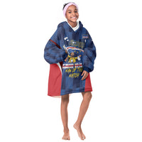 Custom Vozinha Cabo Verde Football Kid Wearable Blanket Hoodie Tubaroes Azuis Man Of The Match