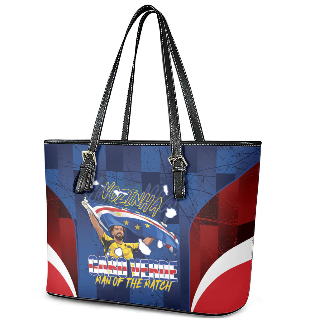 Vozinha Cabo Verde Football Leather Tote Bag Tubaroes Azuis Man Of The Match