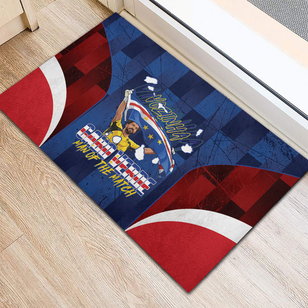 Vozinha Cabo Verde Football Rubber Doormat Tubaroes Azuis Man Of The Match