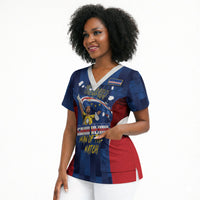 Custom Vozinha Cabo Verde Football Scrub Top Tubaroes Azuis Man Of The Match