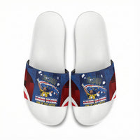 Vozinha Cabo Verde Football Slide Sandals Tubaroes Azuis Man Of The Match
