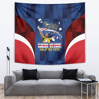 Vozinha Cabo Verde Football Tapestry Tubaroes Azuis Man Of The Match