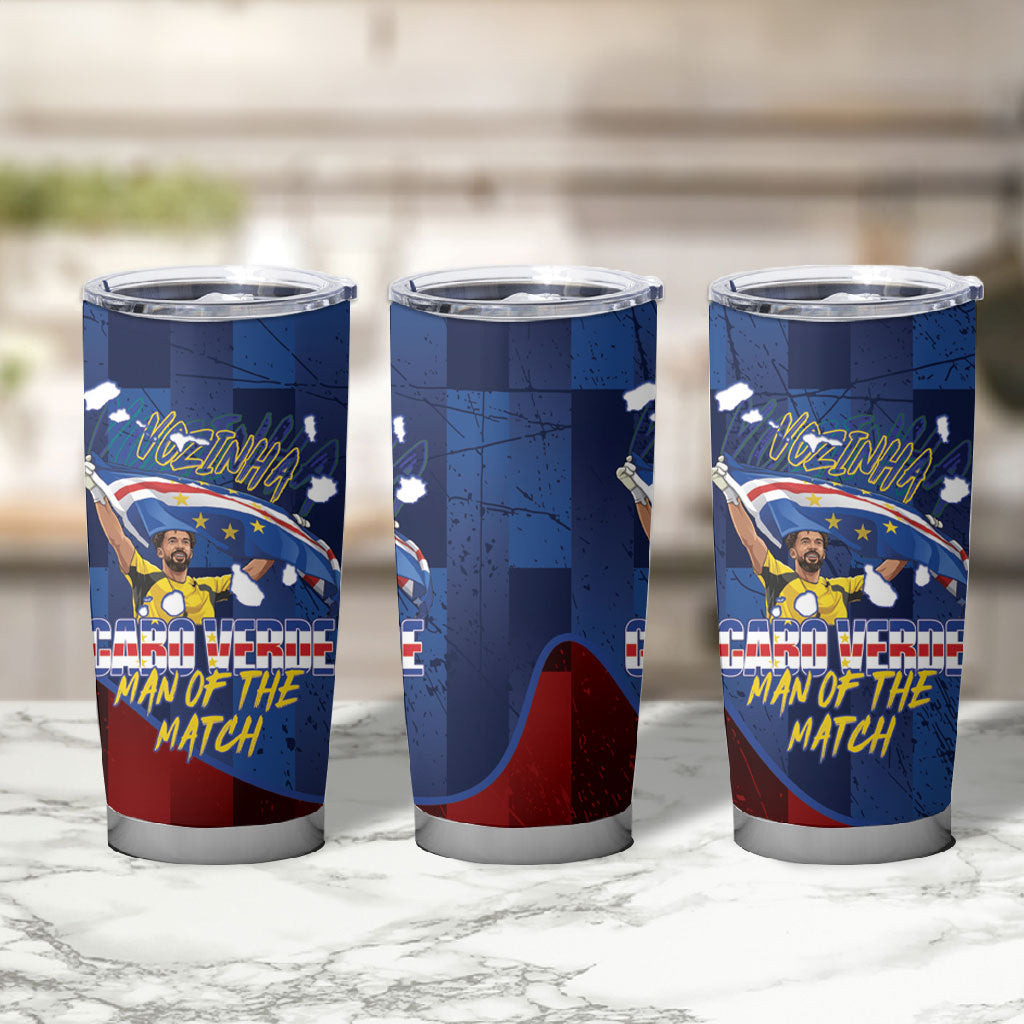 Vozinha Cabo Verde Football Tumbler Cup Tubaroes Azuis Man Of The Match