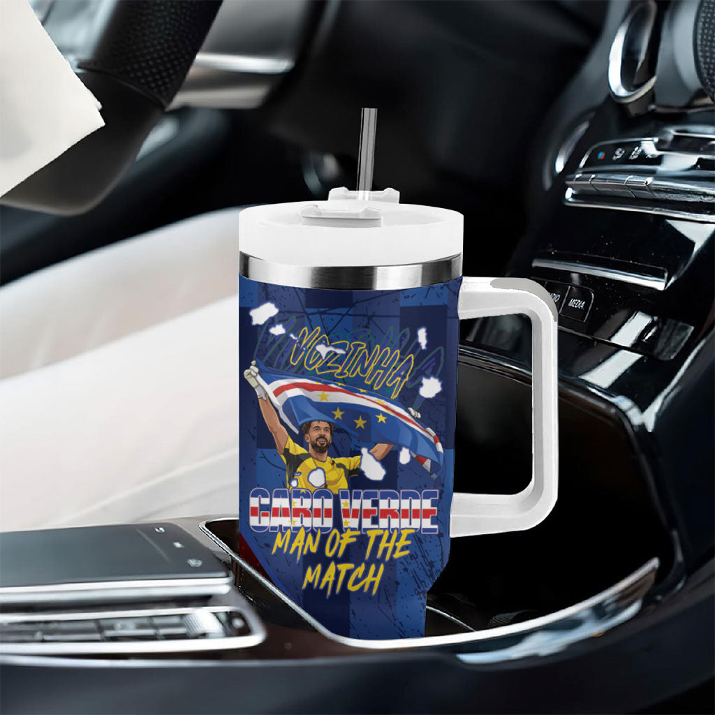 Vozinha Cabo Verde Football Tumbler With Handle Tubaroes Azuis Man Of The Match